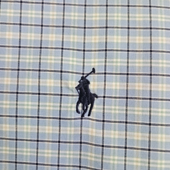 Polo Ralph Lauren Performance Plaid Button Down Size Large Wyndham Golf - Picture 3 of 10